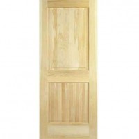 Two Panel Square Pine Door | Product Code: PMR-TwoPanelSquarePineDoor