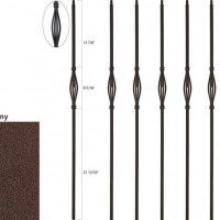 Steel Tube Round Series - Single Collar - Burnt Penny | PMR-TL102-1-60