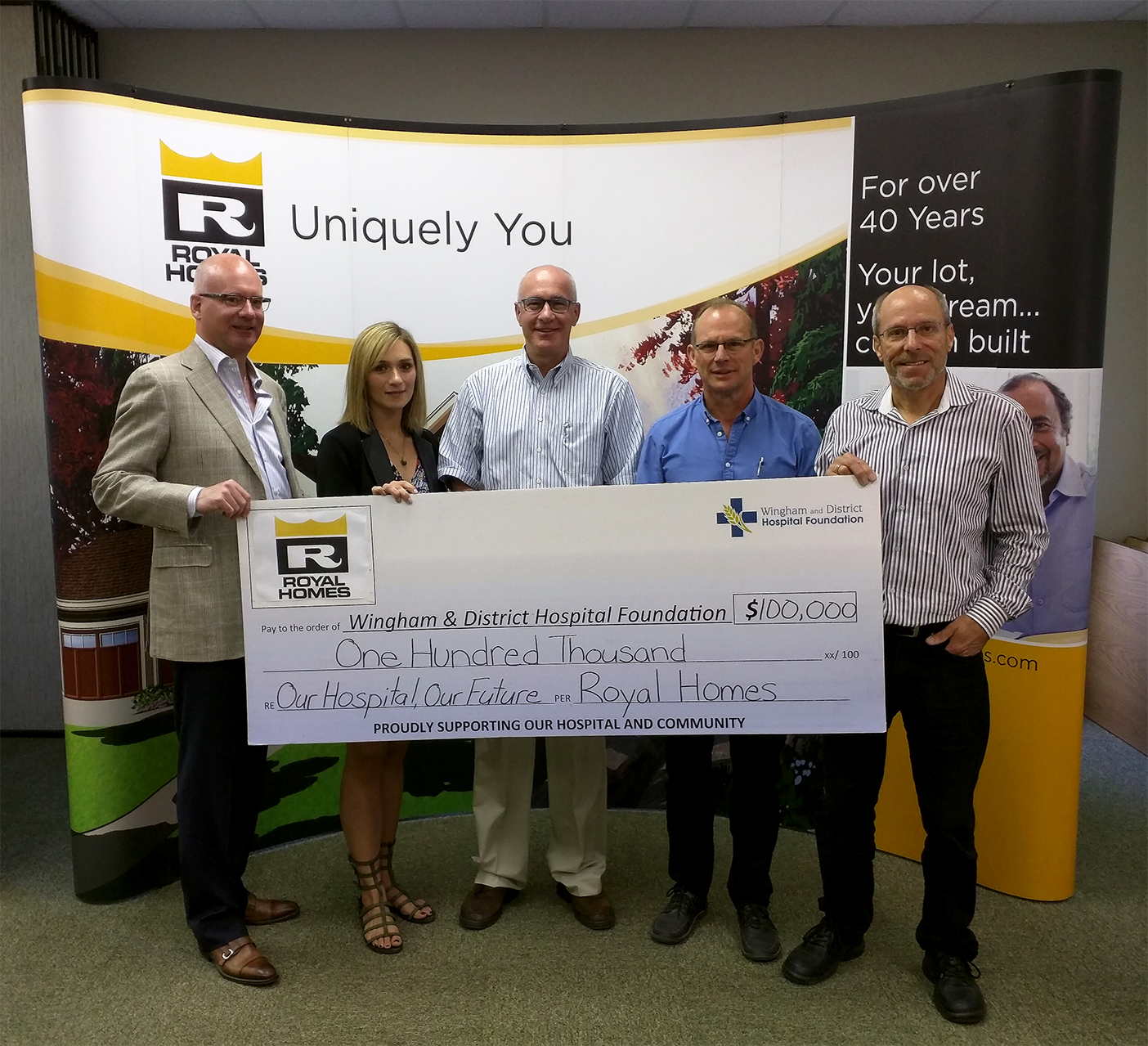 Royal Homes and the Wingham & District Hospital Foundation come together.