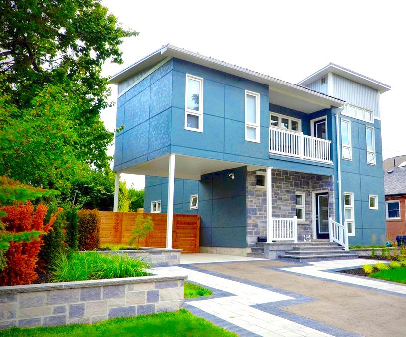 Blue Modern House