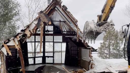 Demolition of an old cottage